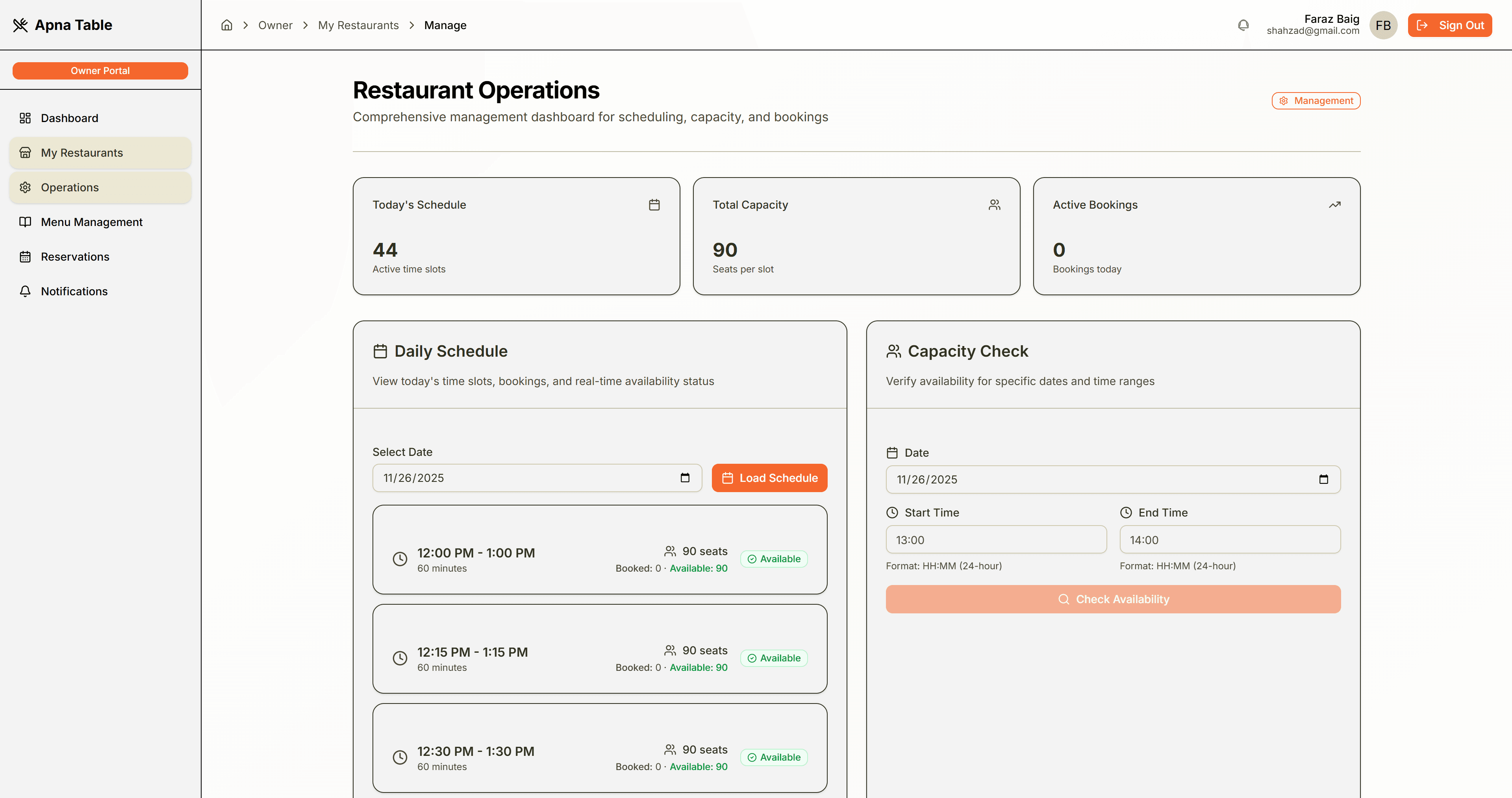 Restaurant Operations